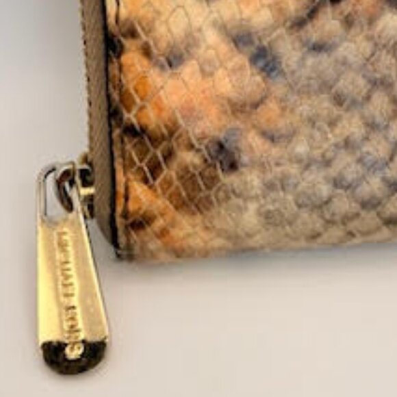 Michael Kors Snakeskin-embossed leather Continental Zip Wallet - Picture 8 of 9